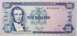 10 Dollars GIAMAICA  1987 P.71b