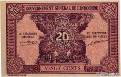 20 Cents FRENCH INDOCHINA  1942 P.090