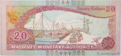 20 Rufiyaa MALDIVE  2000 P.20b q.SPL