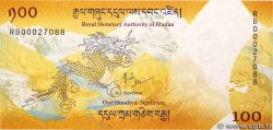 100 Ngultrum BHUTAN  2016 P.37 UNC