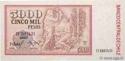 5000 Pesos CILE  2007 P.155f SPL