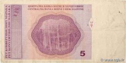 5 Convertible Maraka BOSNIA E ERZEGOVINA  1998 P.062a q.BB