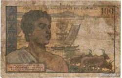 100 Francs COMOROS  1960 P.03b2 G