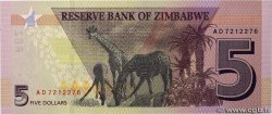 5 Dollars ZIMBABWE  2019 P.102 UNC