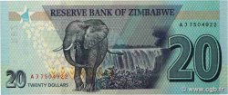 20 Dollars ZIMBABWE  2020 P.104 NEUF