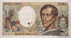 200 Francs MONTESQUIEU alphabet H.402 FRANCE  1986 F.70ter.01a TB+