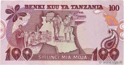 100 Shilingi TANZANIA  1977 P.08b VF