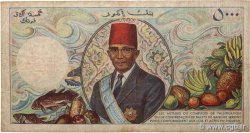 5000 Francs COMORES  1984 P.12b B+