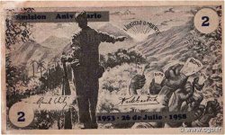 2 Pesos CUBA  1958  XF