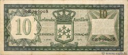 10 Gulden ANTILLE OLANDESI  1972 P.09b q.BB