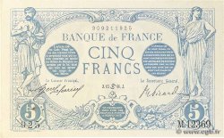 5 Francs BLEU FRANCE  1916 F.02.40 XF