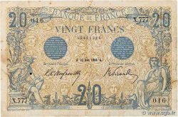 20 Francs BLEU FRANCE  1906 F.10.01 F