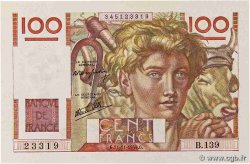 100 Francs JEUNE PAYSAN FRANCE  1946 F.28.11 UNC-