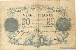 20 Francs type 1871 - Bleu FRANCE  1873 F.A46.04 VG