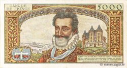5000 Francs HENRI IV FRANCE  1957 F.49.01 F+