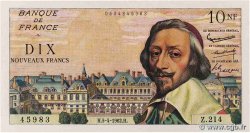 10 Nouveaux Francs RICHELIEU FRANCE  1962 F.57.18 AU