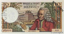 10 Francs VOLTAIRE Spécimen FRANCE  1963 F.62.01Spn UNC