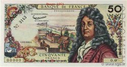 50 Francs RACINE Spécimen FRANCE  1962 F.64.01Spn AU