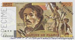 100 Francs DELACROIX modifié Spécimen FRANCE  1978 F.69.01Spn XF+