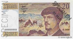 20 Francs DEBUSSY Spécimen FRANCE  1980 F.66.01Spn2 UNC