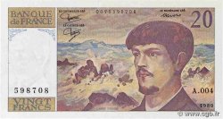 20 Francs DEBUSSY FRANCE  1980 F.66.01A4