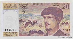 20 Francs DEBUSSY FRANCE  1984 F.66.05A13 UNC