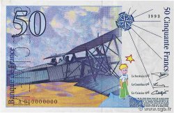 50 Francs SAINT-EXUPÉRY Spécimen FRANCE  1992 F.72.02Spn AU