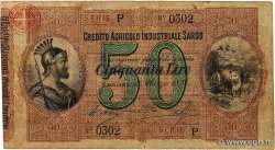 50 Lires ITALY  1874 PS.927 VG