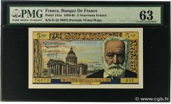 5 Nouveaux Francs VICTOR HUGO FRANCE  1959 F.56.02