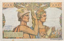 5000 Francs TERRE ET MER FRANCE  1957 F.48.14 F+