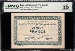 20 Francs Annulé FRANCE régionalisme et divers Garaison 1914 JP.65-22 SPL
