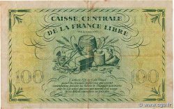 100 Francs REUNION ISLAND  1945 P.37c F+