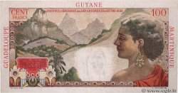 1 NF sur 100 Francs La Bourdonnais FRENCH ANTILLES  1960 P.01a VF