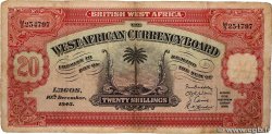 20 Shillings BRITISH WEST AFRICA  1943 P.08b