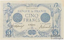 5 Francs BLEU FRANCE  1916 F.02.41 VF+