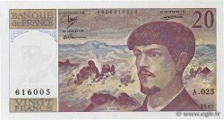 20 Francs DEBUSSY FRANCE  1989 F.66.10A25 UNC