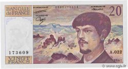 20 Francs DEBUSSY FRANCE  1987 F.66.08A22 UNC