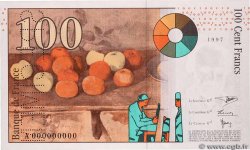 100 Francs CÉZANNE Spécimen FRANCE  1997 F.74.01Spn pr.NEUF