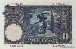 500 Pesetas SPAIN  1951 P.142a AU+