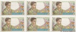5 Francs BERGER Consécutifs FRANCE  1943 F.05.05 UNC