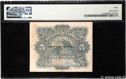 5 Francs BELGIAN CONGO  1943 P.13Ab VF