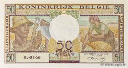 50 Francs BELGIEN  1956 P.133b fST+