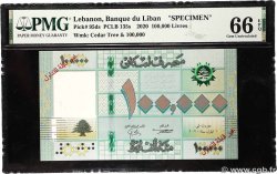 100000 Livres Spécimen LIBAN  2020 P.095ds NEUF