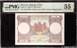 100 Francs Numéro radar MAROC  1951 P.45 SPL