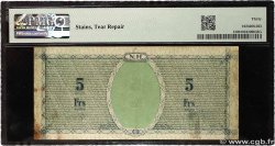 5 Francs NUEVAS HÉBRIDAS  1943 P.01 MBC