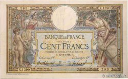 100 Francs LUC OLIVIER MERSON sans LOM FRANCE  1911 F.23.03