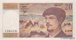 20 Francs DEBUSSY FRANCE  1986 F.66.07A16 SPL+