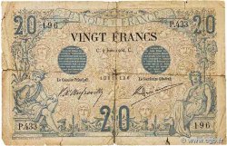 20 Francs NOIR FRANCE  1904 F.09.03 G