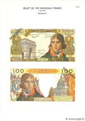 100 Nouveaux Francs BONAPARTE Planche FRANCE  1975 F.59pl pr.NEUF