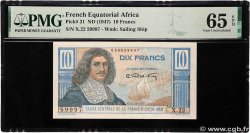 10 Francs Colbert CCFOM AFRIQUE ÉQUATORIALE FRANÇAISE  1947 A.130a